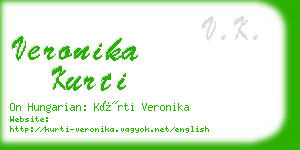 veronika kurti business card